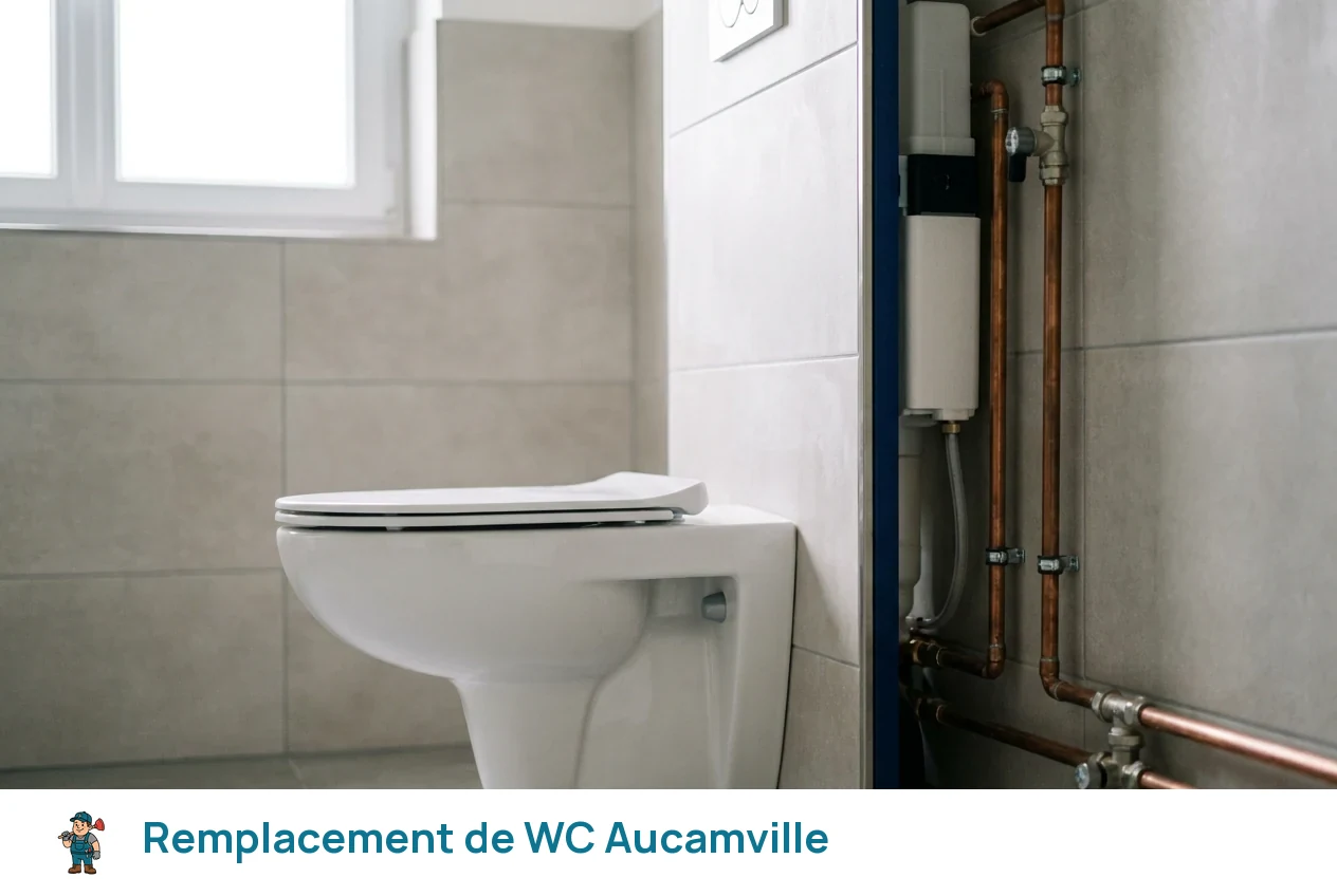 Remplacement de WC à Aucamville