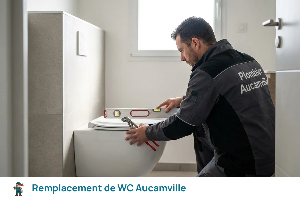 Remplacement de WC à Aucamville